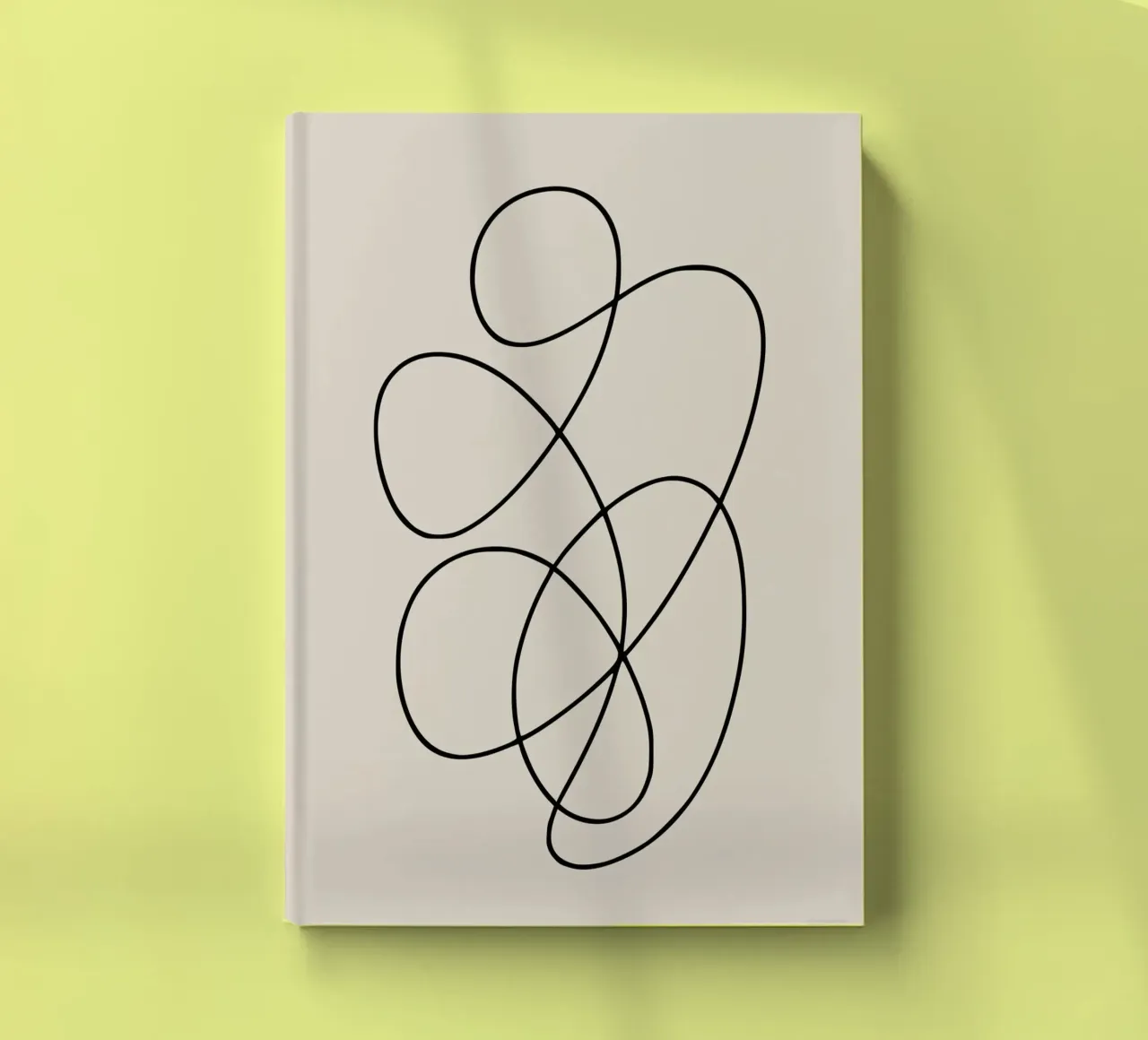 Elegant Minimalist Line Design notebook by Life of Pie