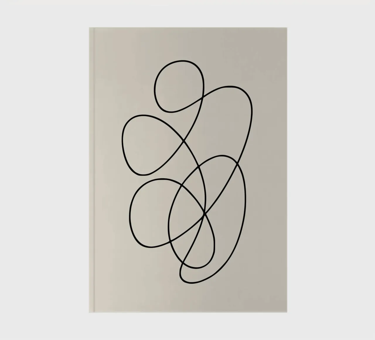 Elegant Minimalist Line Design notebook by Life of Pie