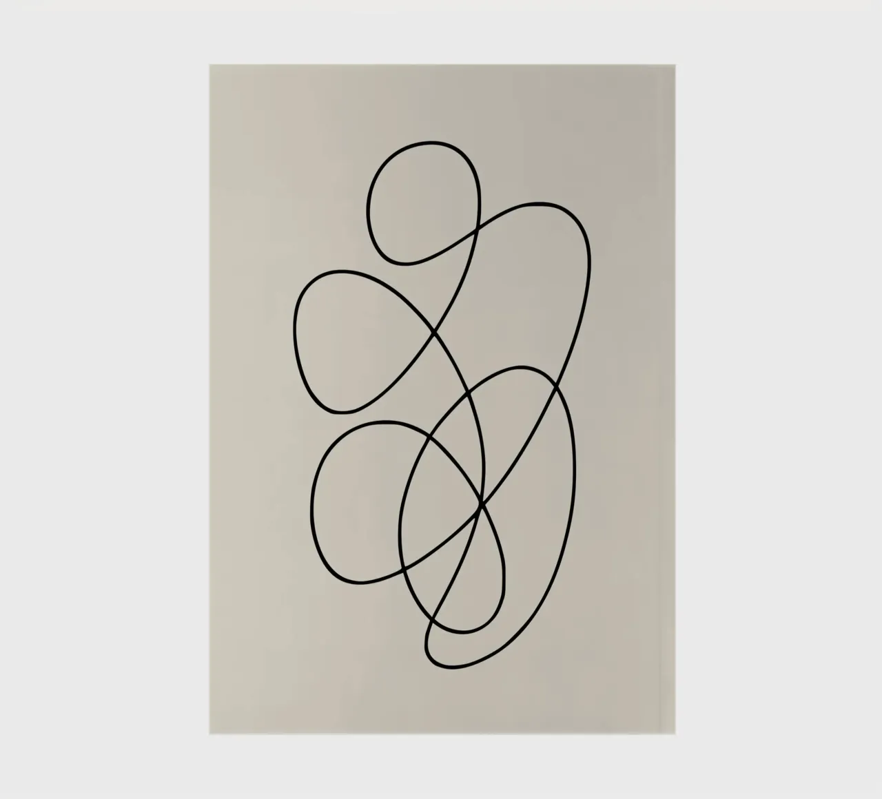 Elegant Minimalist Line Design notebook by Life of Pie