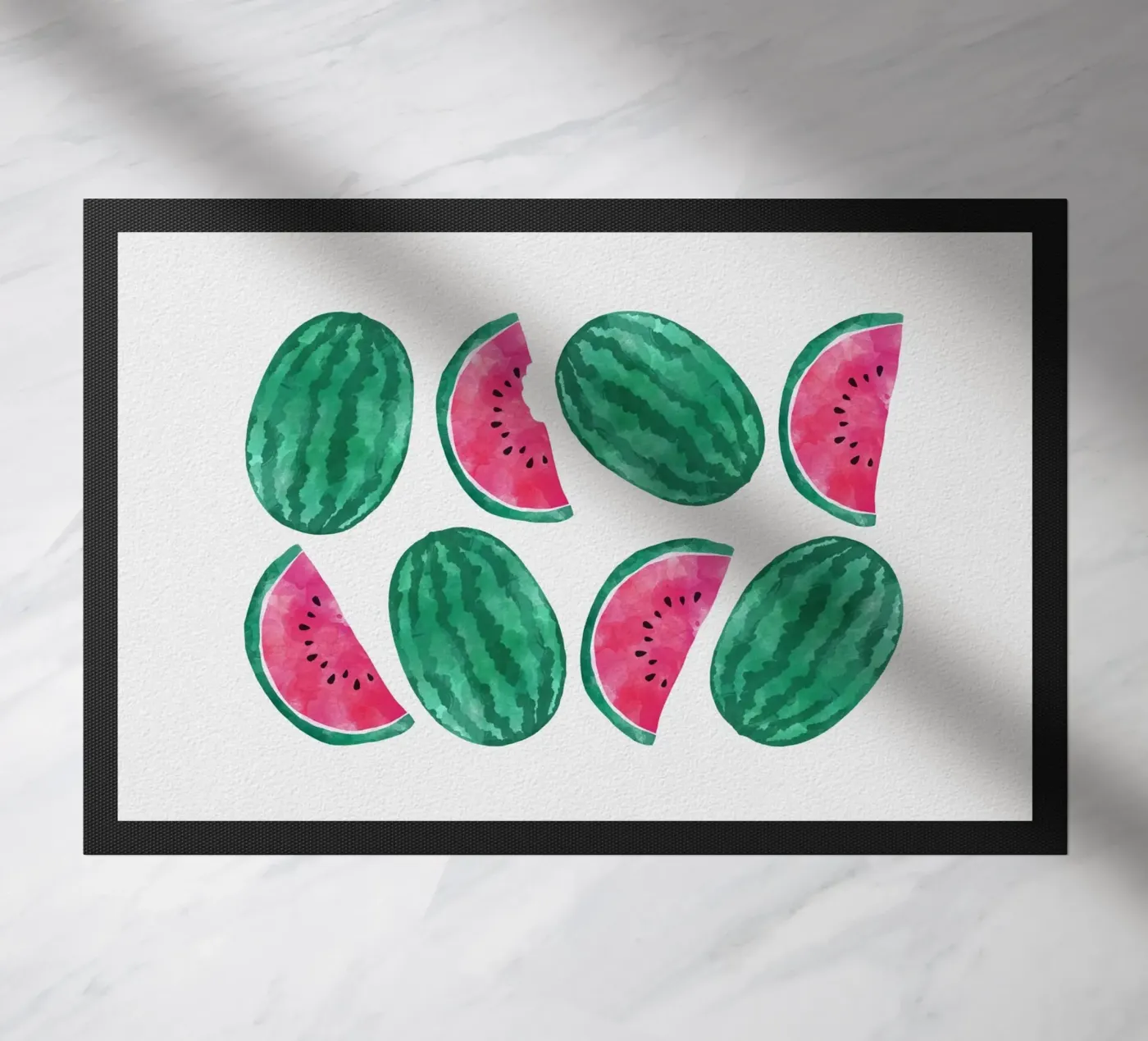 Watermelon Crowd doormat by Orara Studio