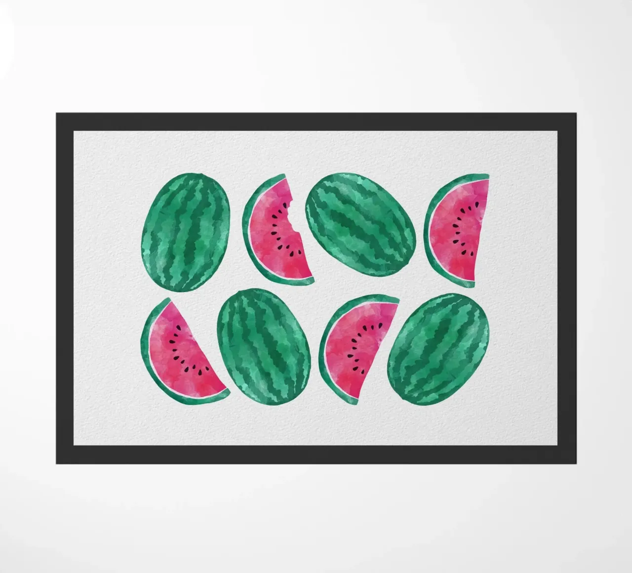 Watermelon Crowd doormat by Orara Studio
