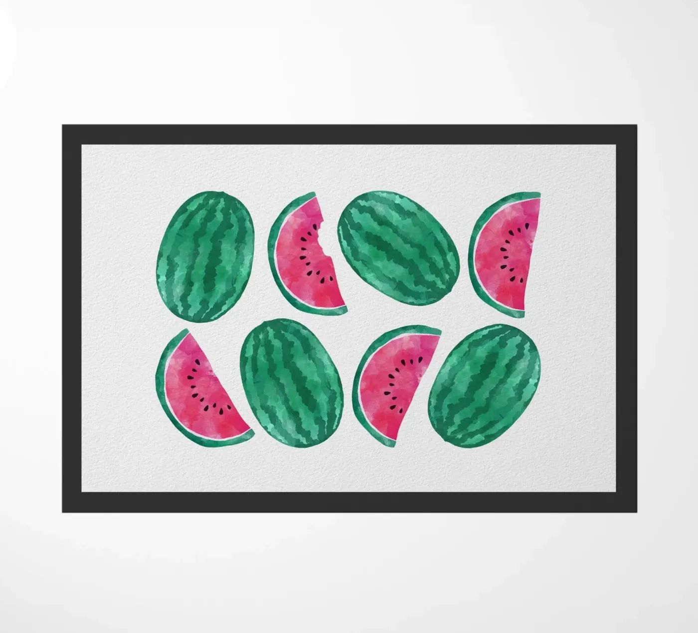 Watermelon Crowd doormat by Orara Studio