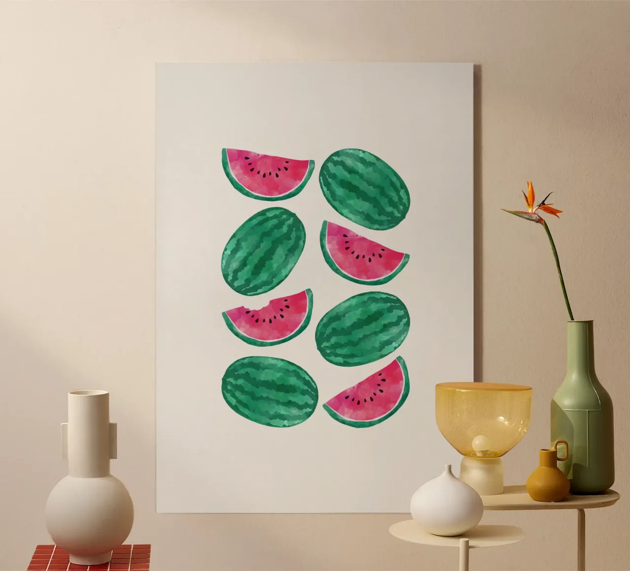 Foule de pastèques plexiglas de Orara Studio