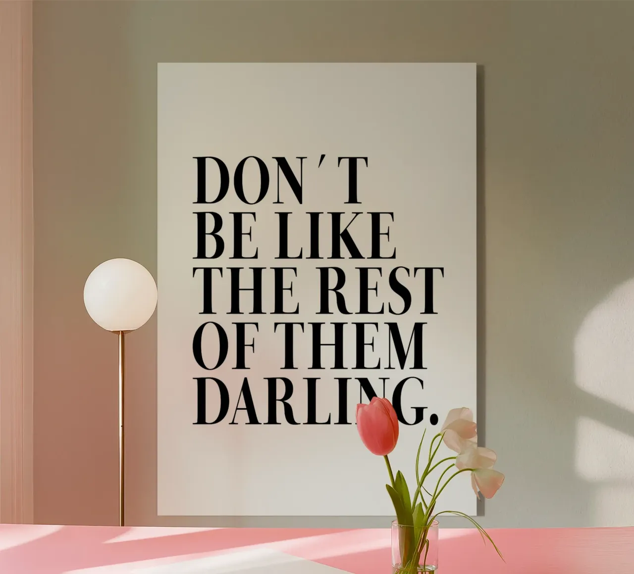 Darling Acryl-Glas von Eva Rogers