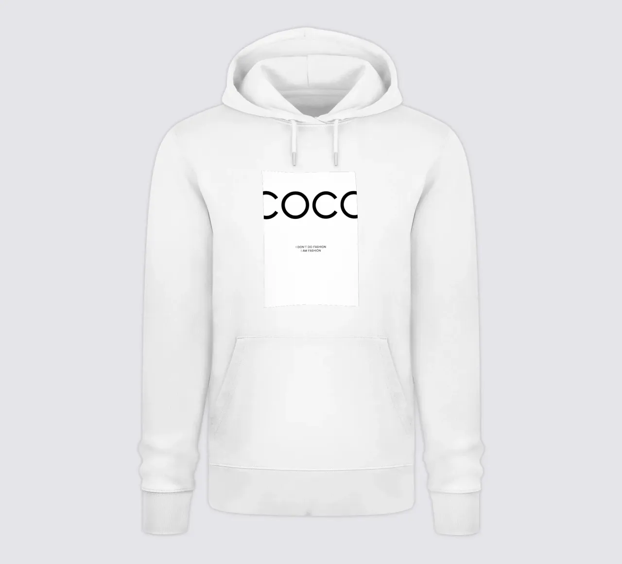 Io non faccio moda, io sono la moda felpa con cappuccio da Eva Rogers