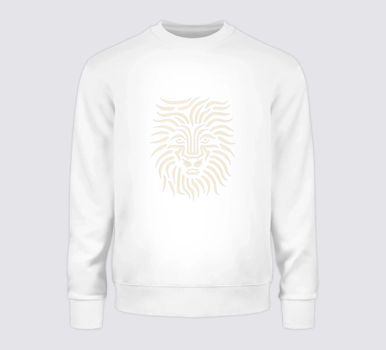 Ontwerp met leeuwenkop sweatshirt van Autofocus