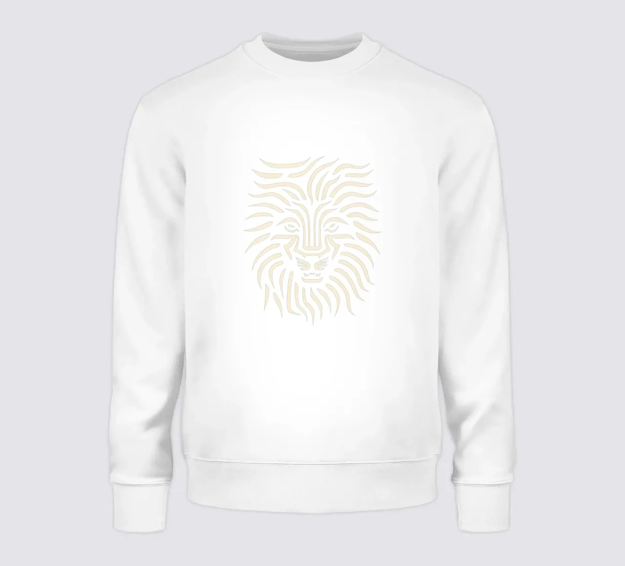 Design à tête de lion sweat de Autofocus