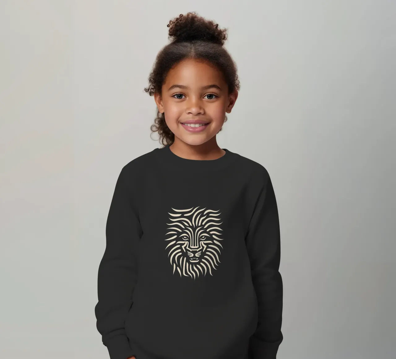 Design a testa di leone felpa bambino da Autofocus