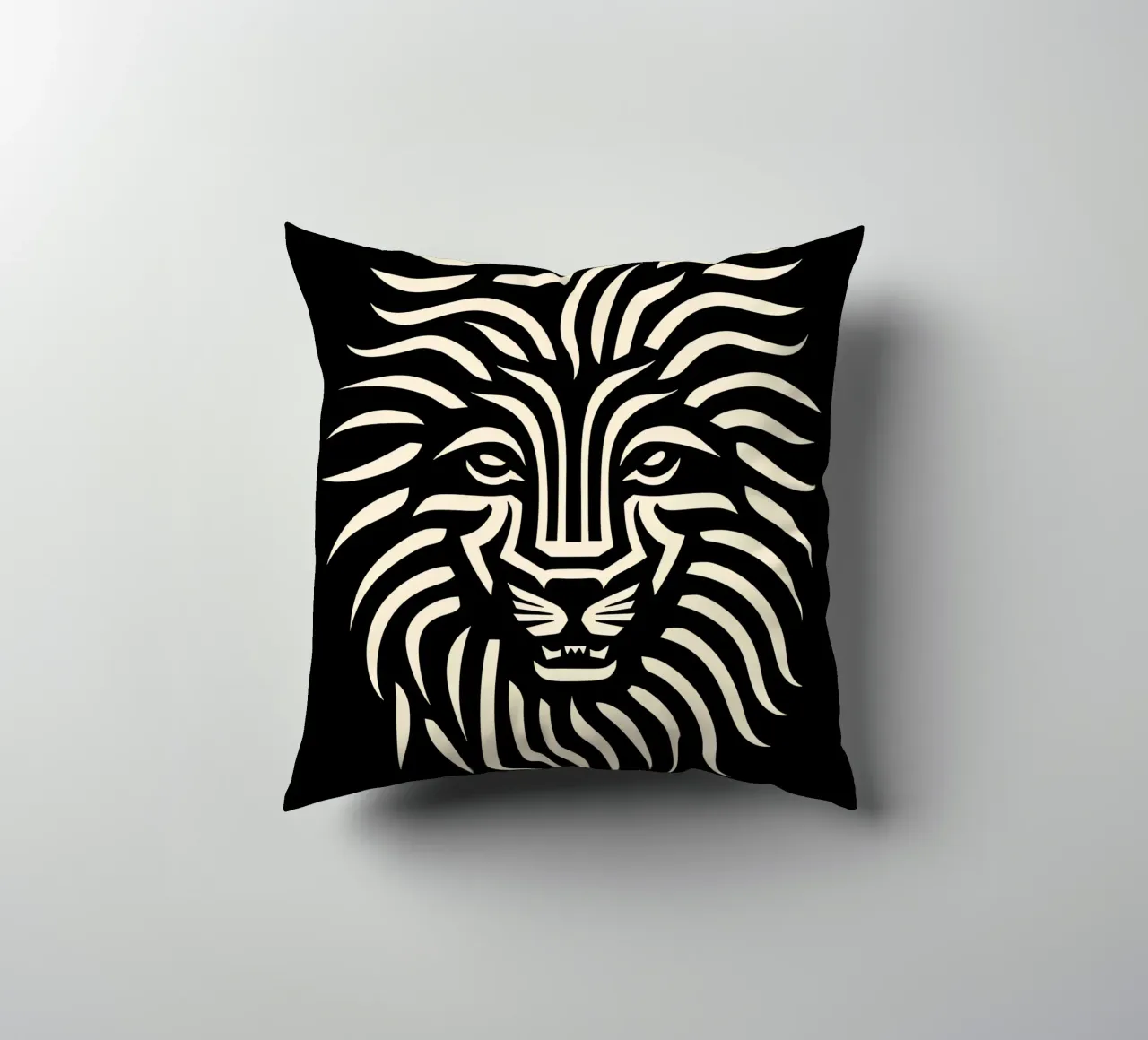 Design a testa di leone cuscino da Autofocus