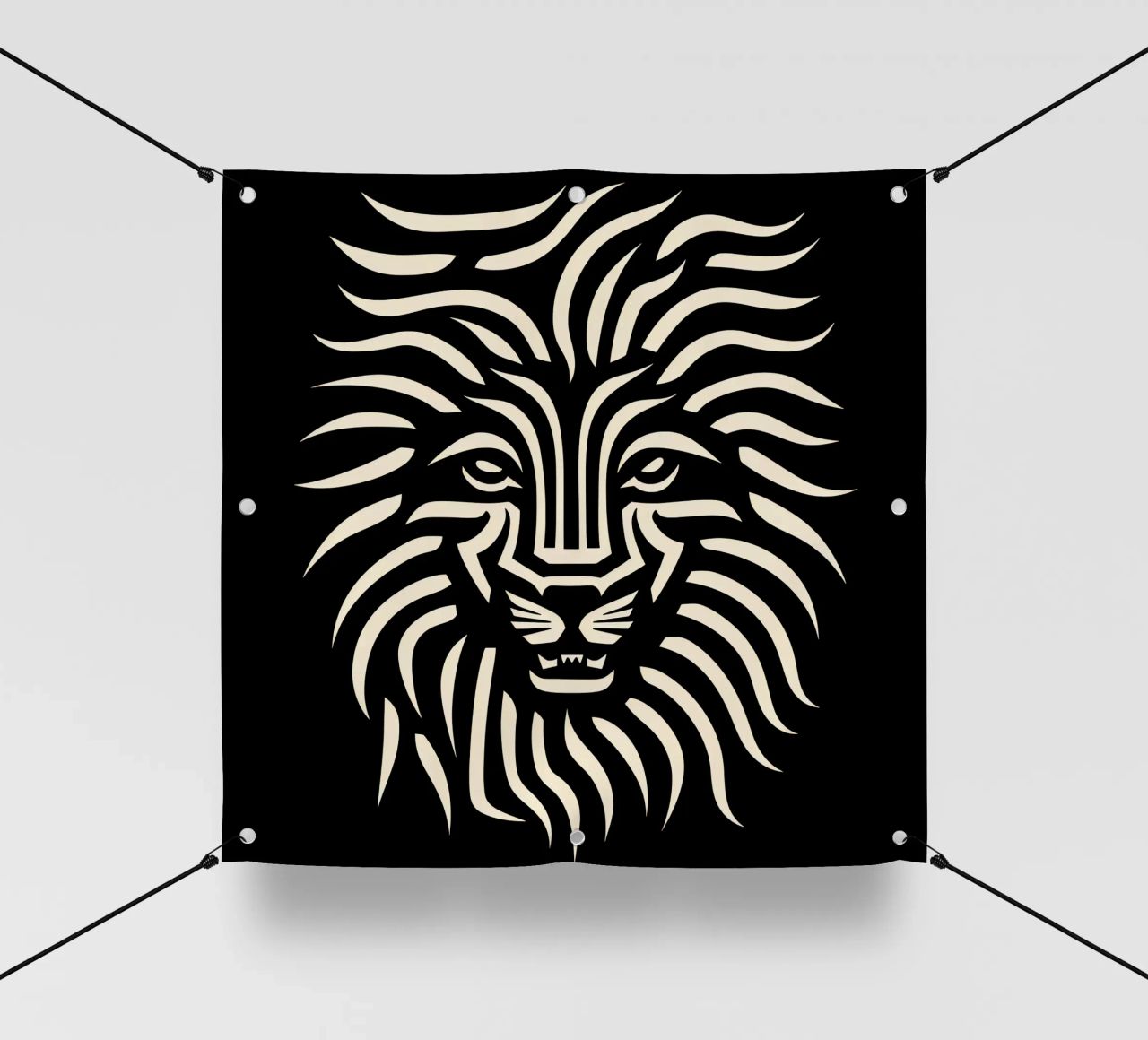 Design a testa di leone telo in pvc da Autofocus