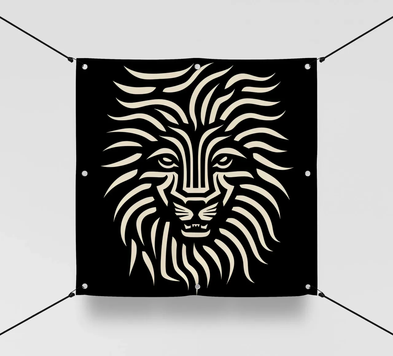 Design a testa di leone telo in pvc da Autofocus