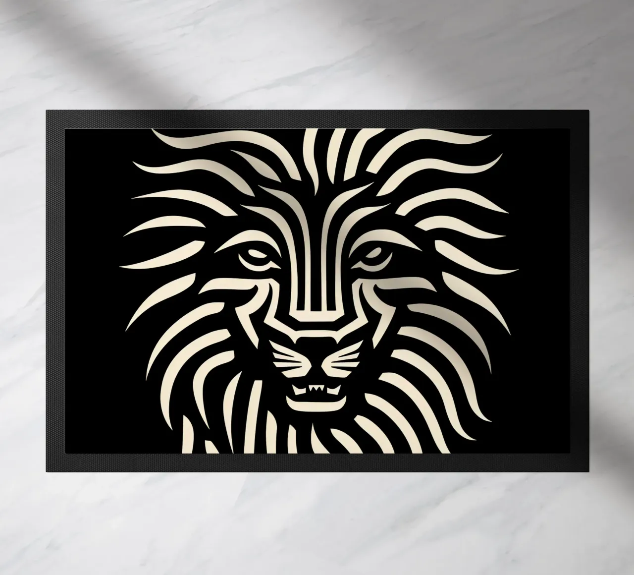 Design à tête de lion paillasson de Autofocus