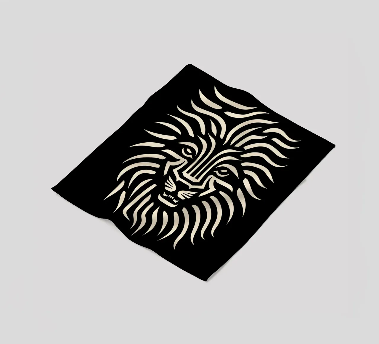 Löwen-Kopf Design Fleecedecke von Autofocus