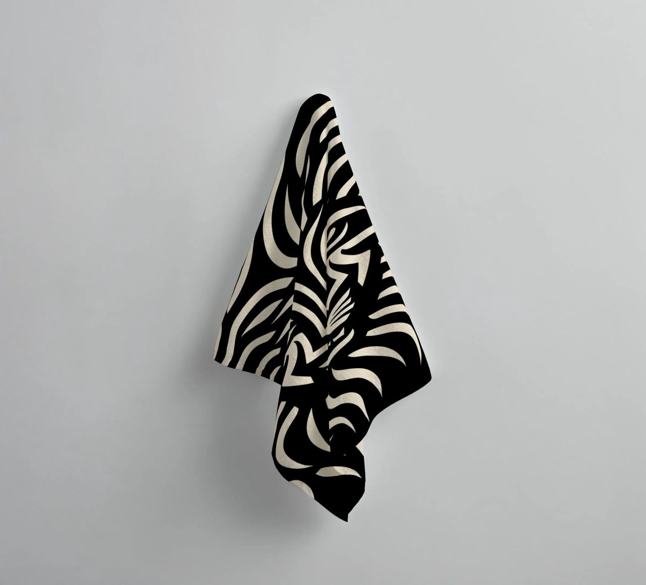 Ontwerp met leeuwenkop badhanddoek van Autofocus