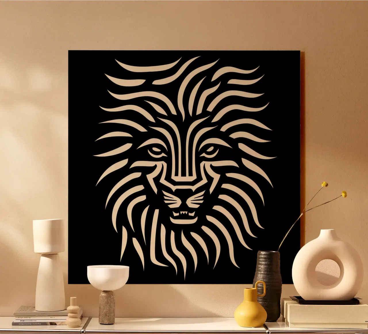 Design a testa di leone plexiglass da Autofocus