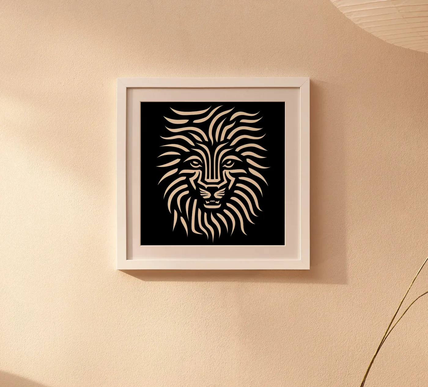 Lion head design poster by Autofocus