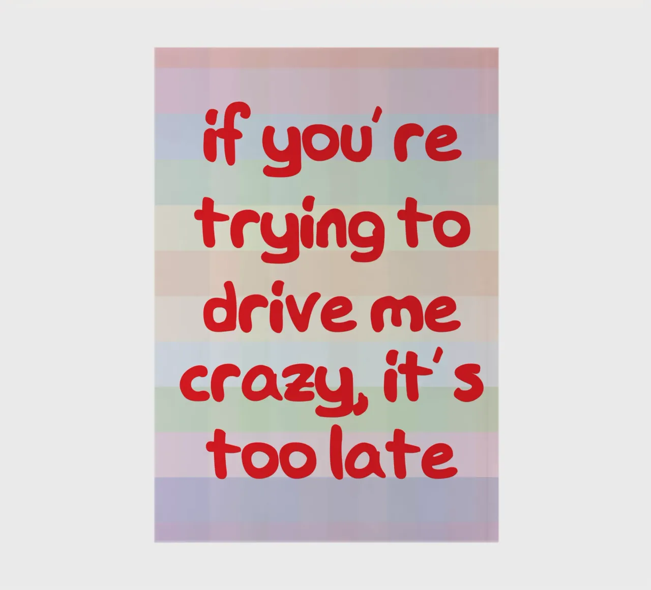 If He’s Trying to Drive Me Crazy notebook by the gondols