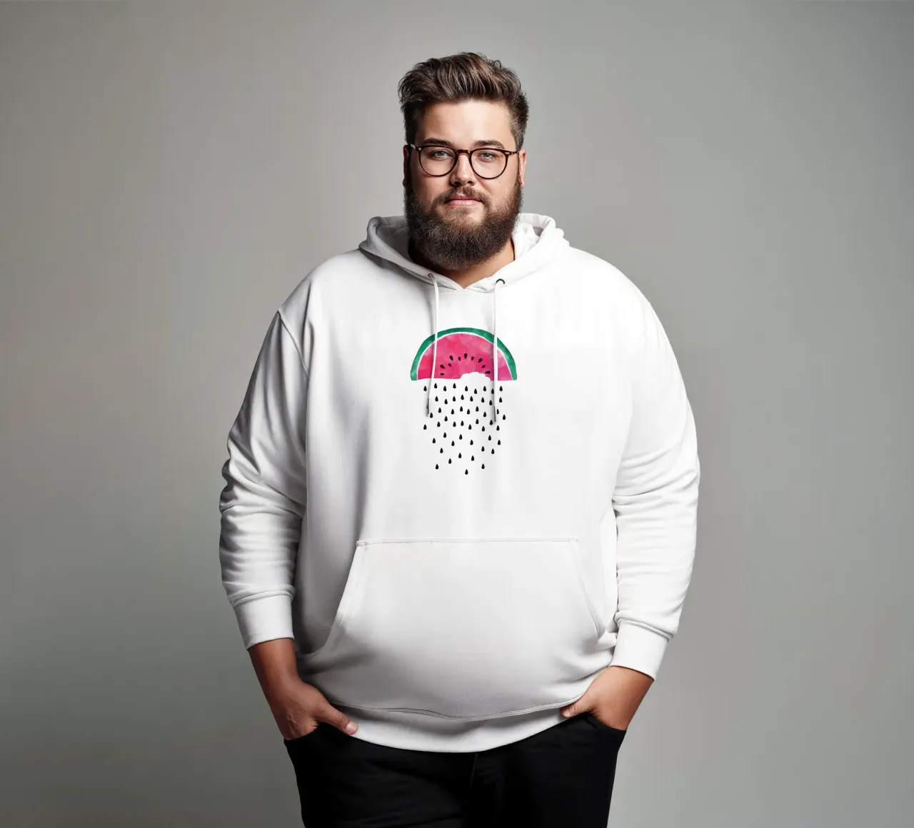 Pioggia di angurie felpa con cappuccio da Orara Studio