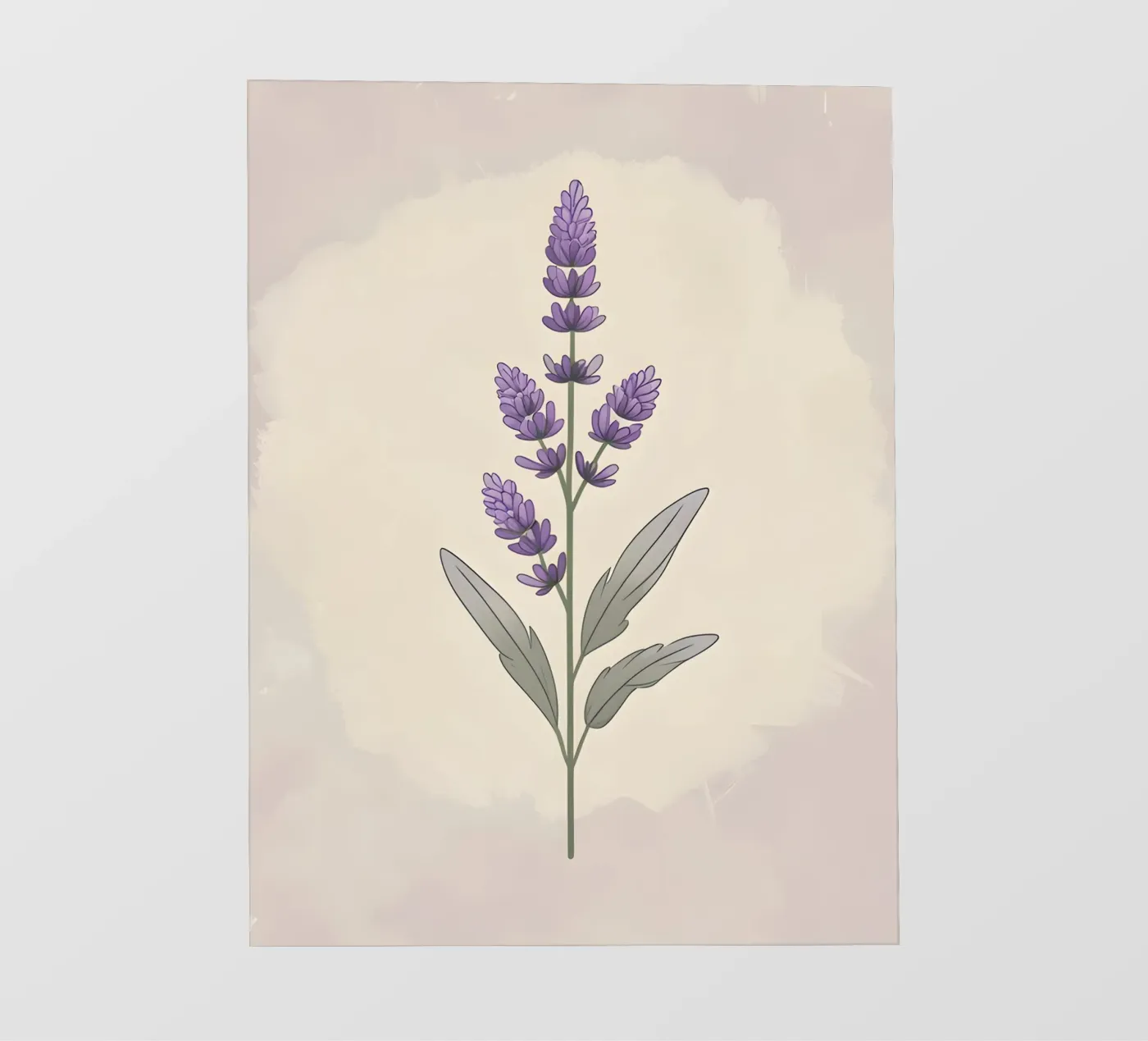 lavender vector fotobehang van botanical shop