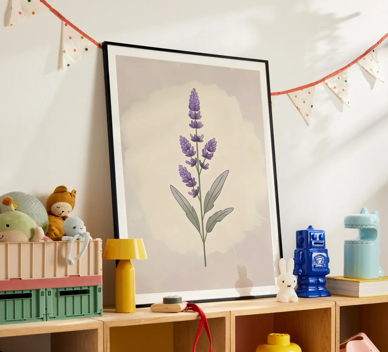 vettore lavanda poster da botanical shop