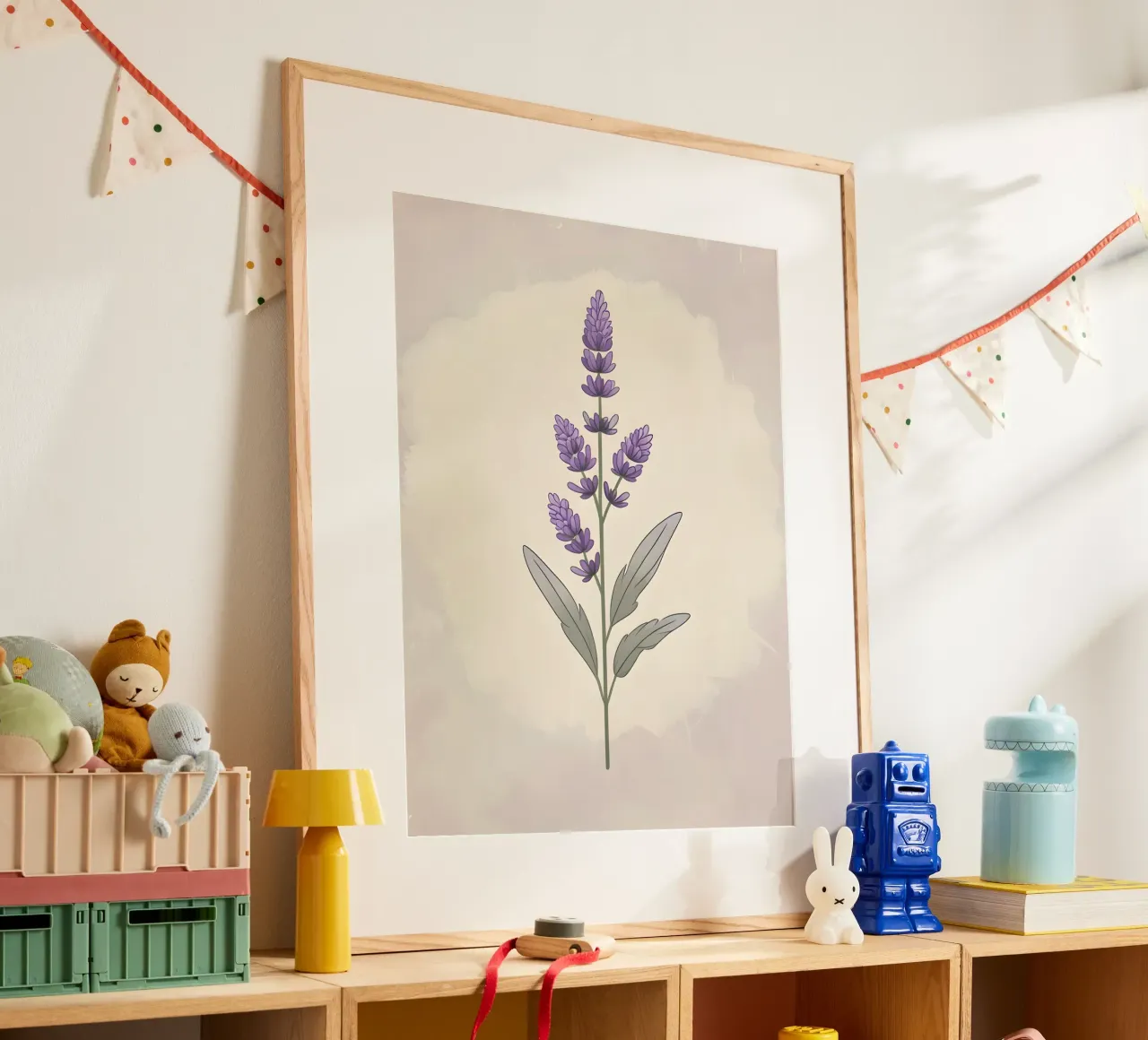 lavender vector poster by botanical shop