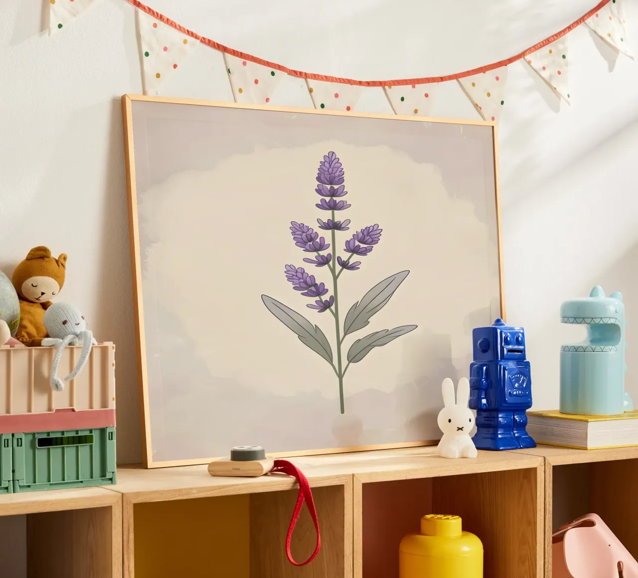 lavender vector poster by botanical shop