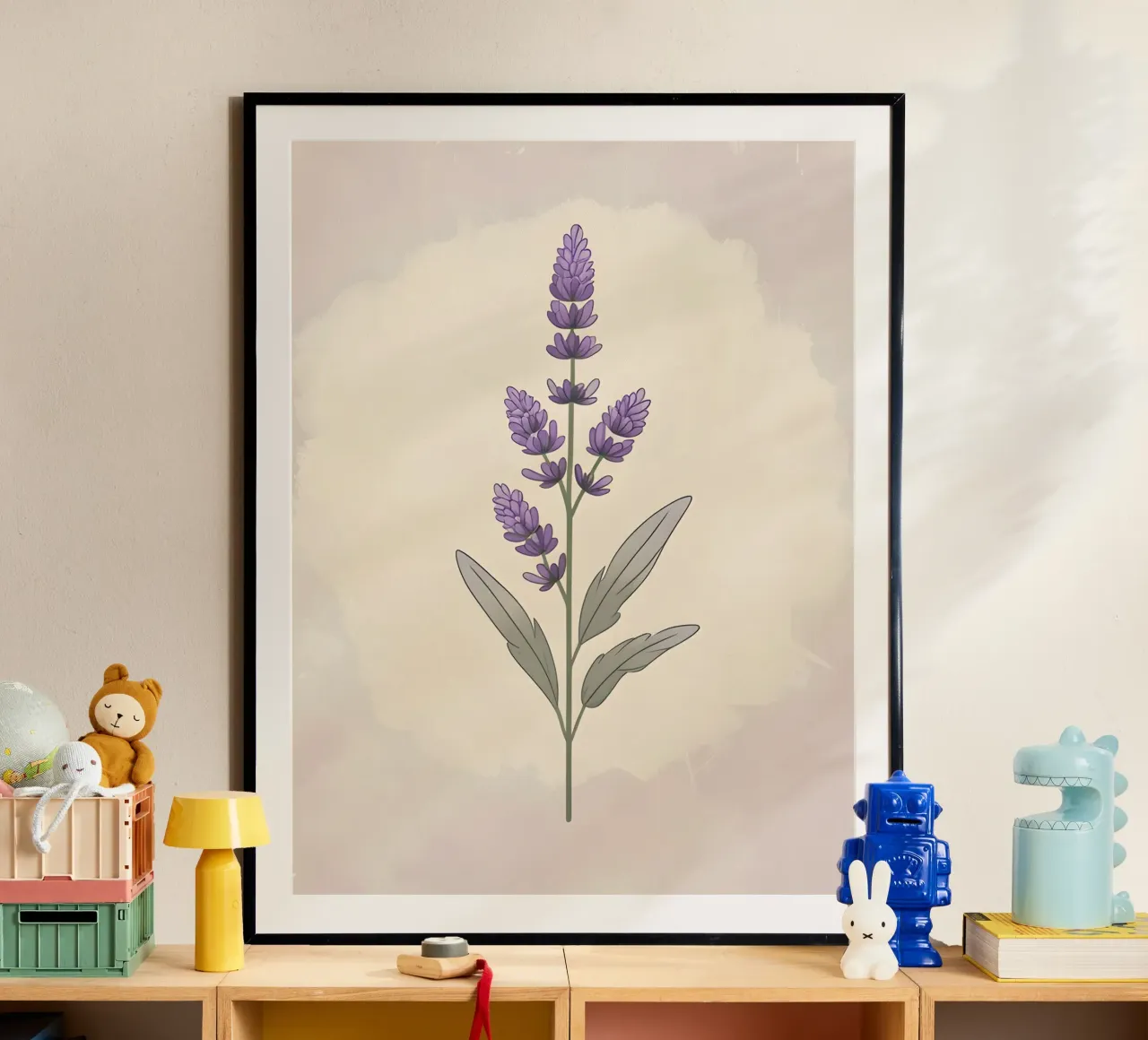 vettore lavanda poster da botanical shop