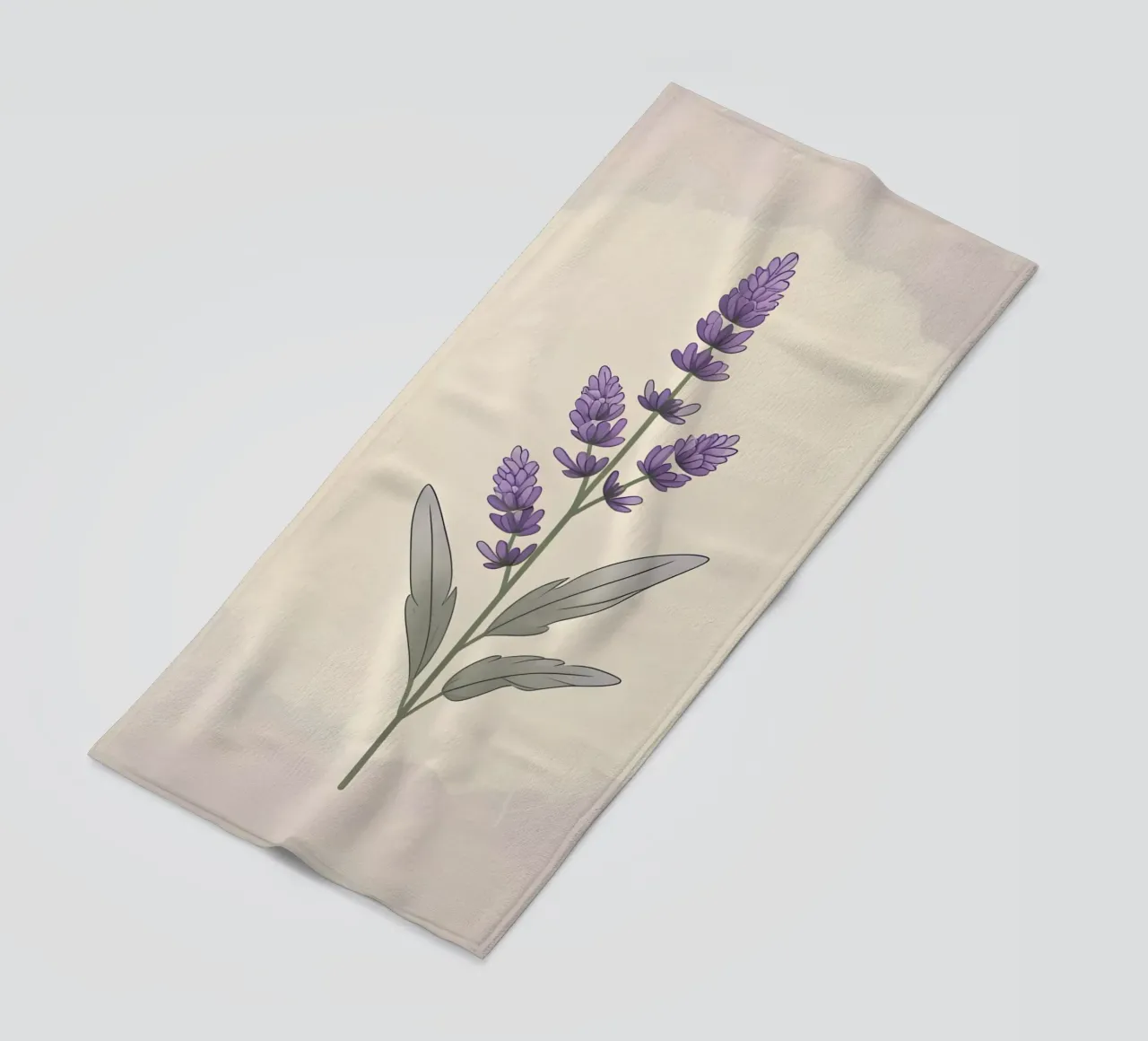 vettore lavanda telo mare da botanical shop