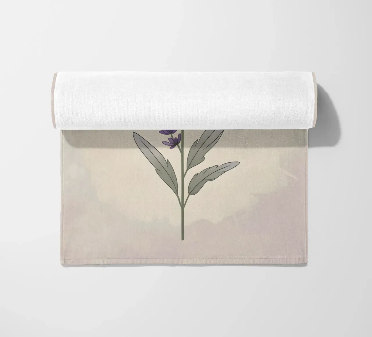 vettore lavanda telo mare da botanical shop