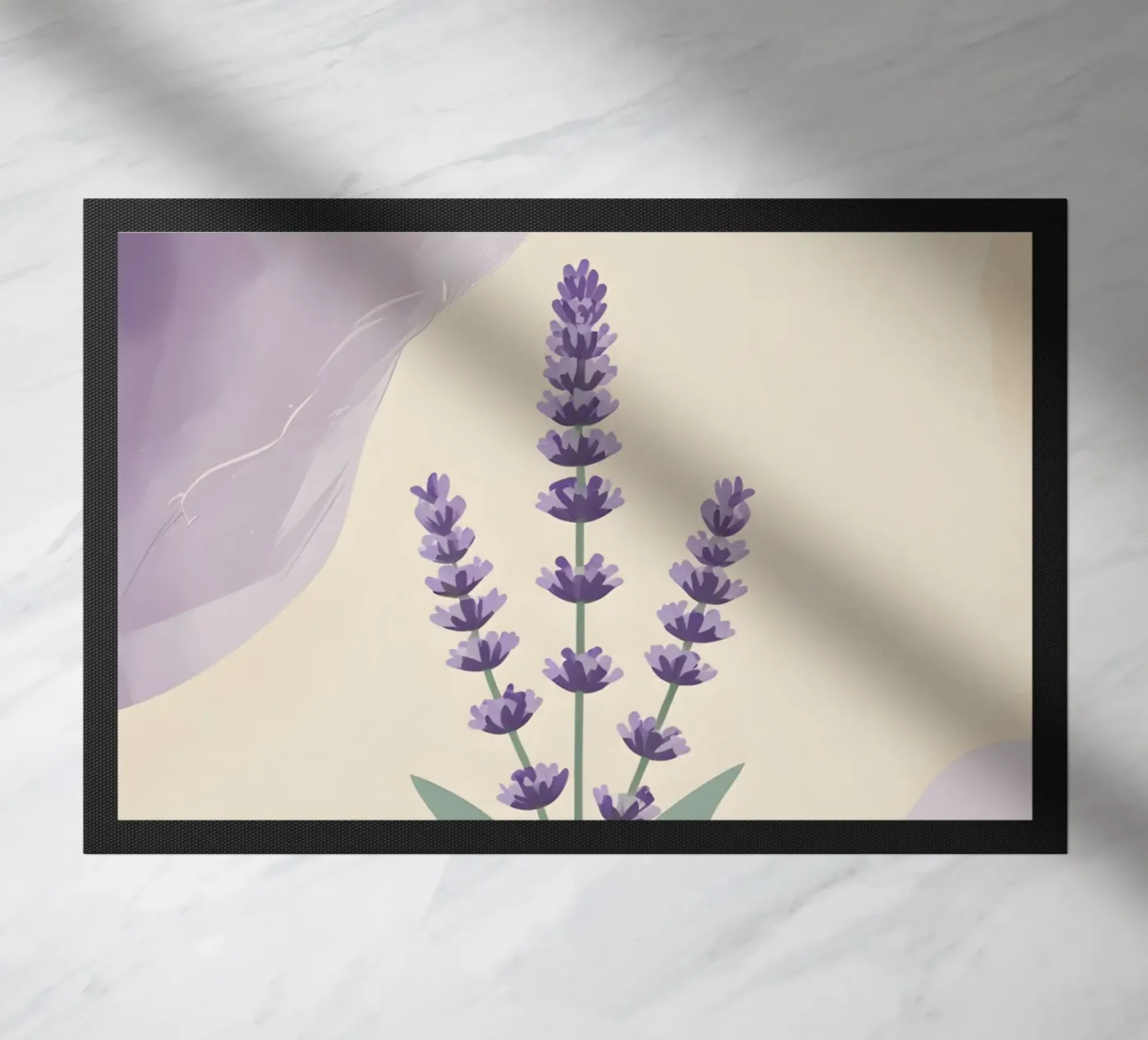 lavender vector doormat by botanical shop