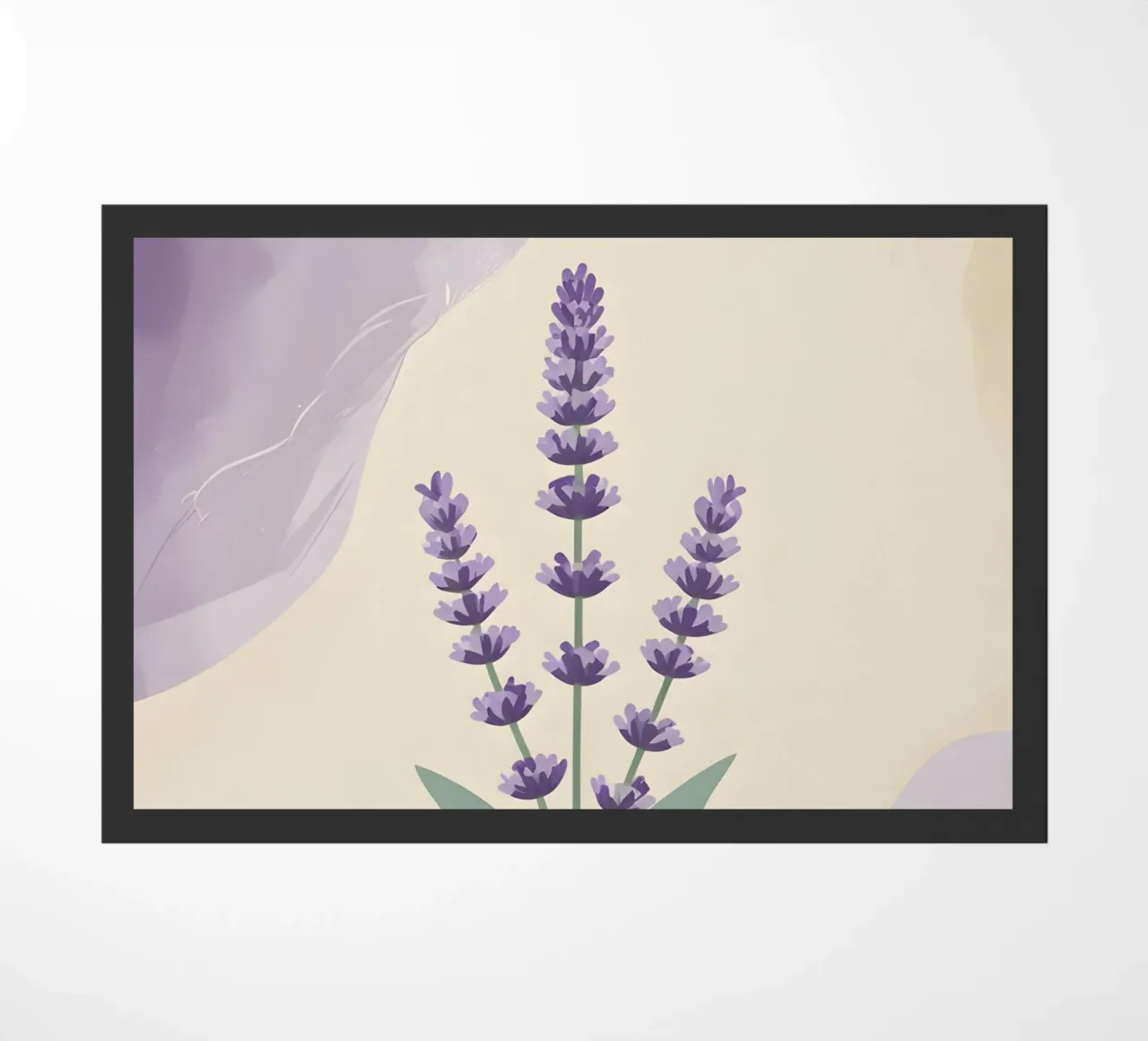 lavender vector doormat by botanical shop