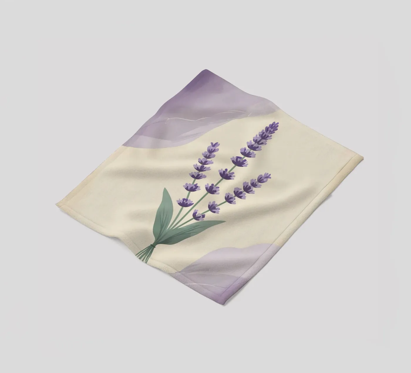 lavender vector fleece blanket by botanical shop