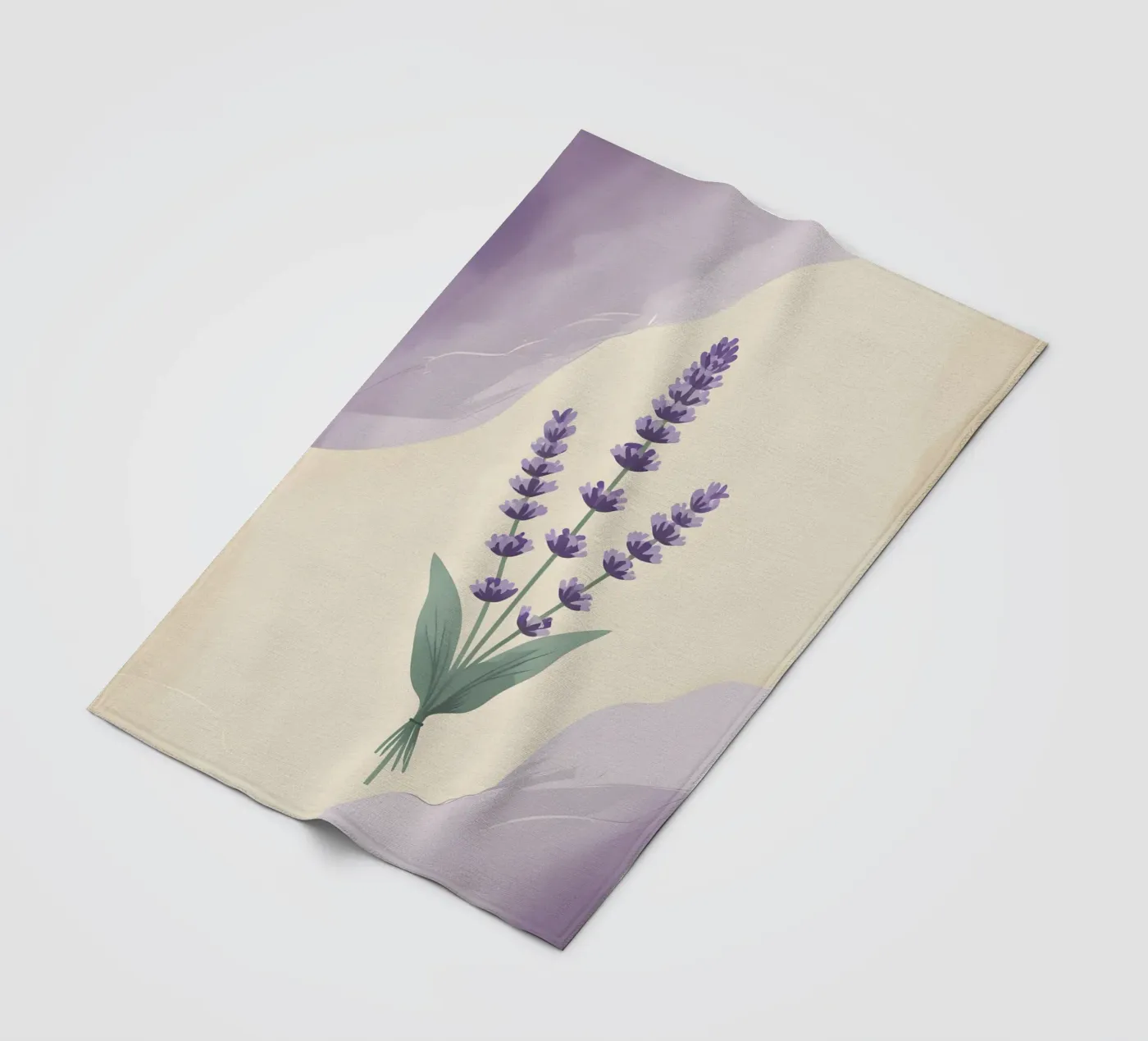 lavender vector fleece blanket by botanical shop