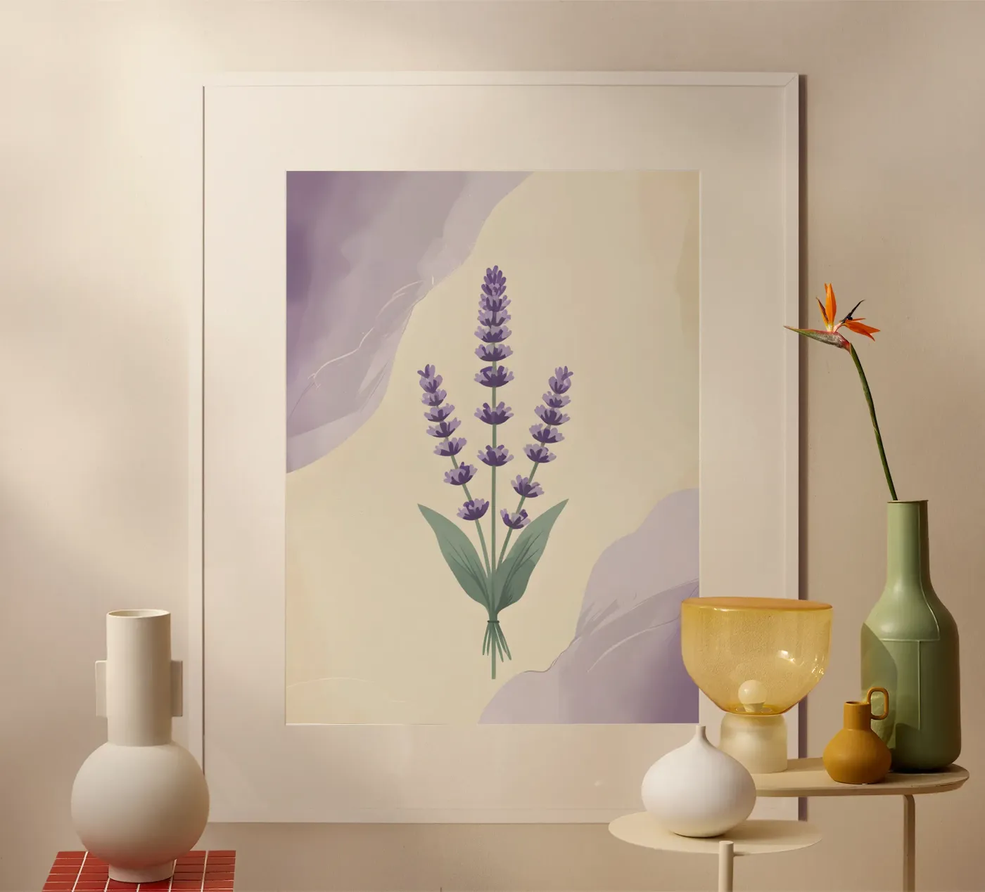 lavender vector Poster von botanical shop