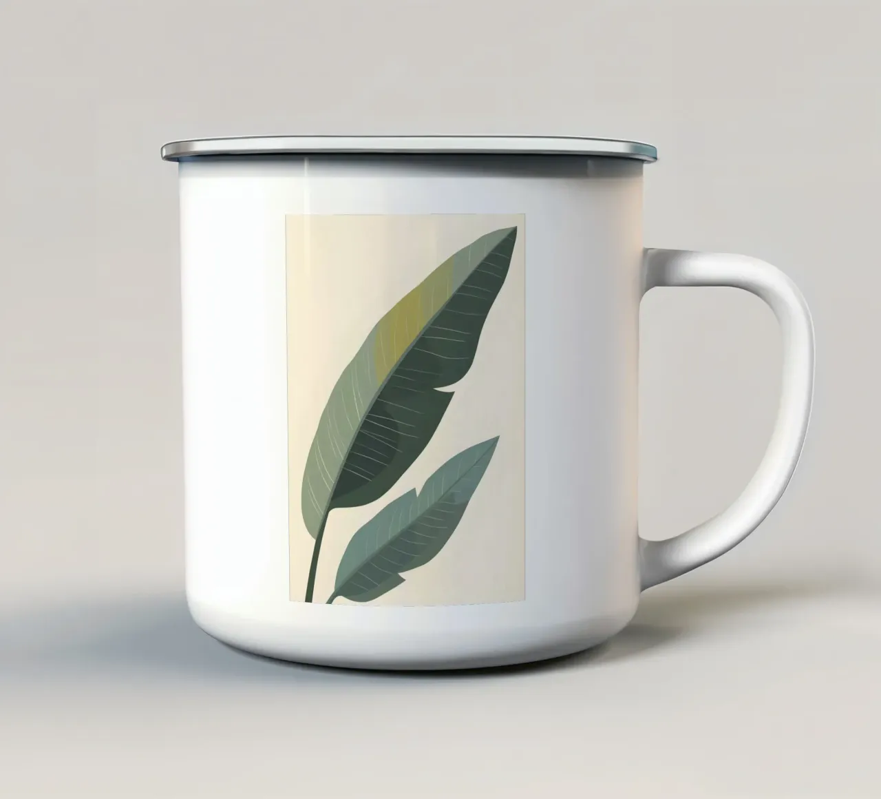 banana leaf tazza in smalto da botanical shop