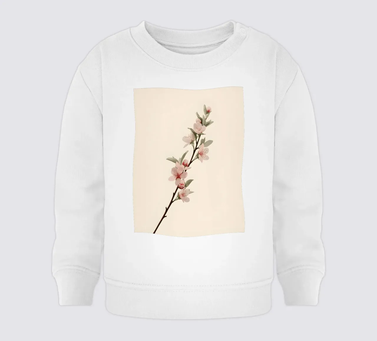 ciliegio in fiore felpa neonato da botanical shop