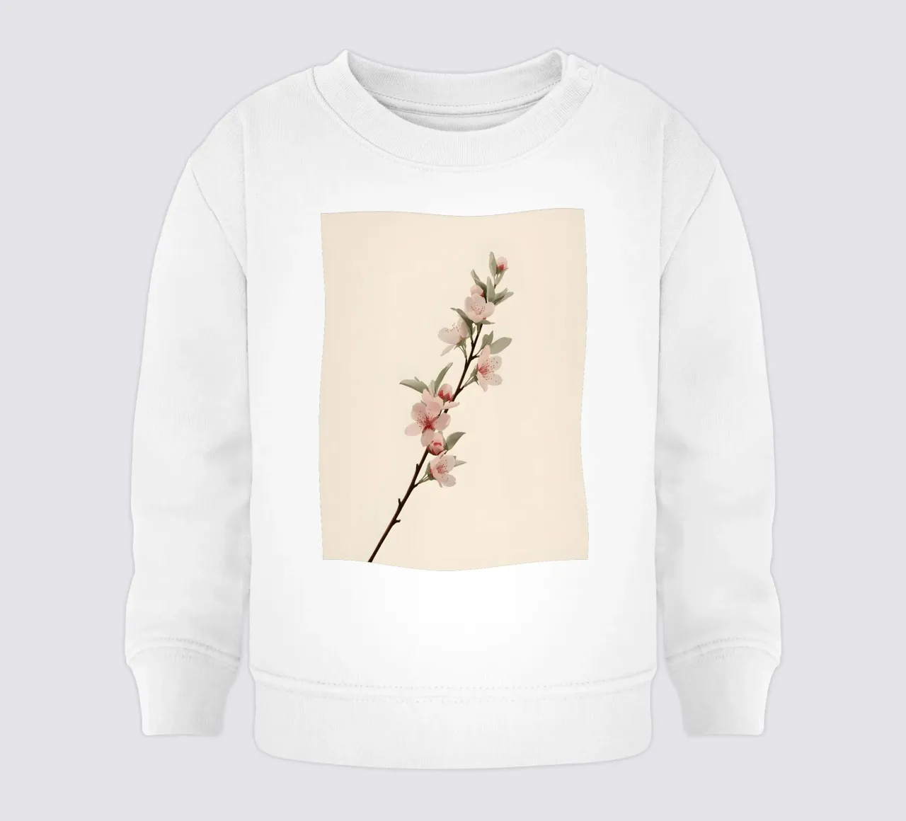 ciliegio in fiore felpa neonato da botanical shop