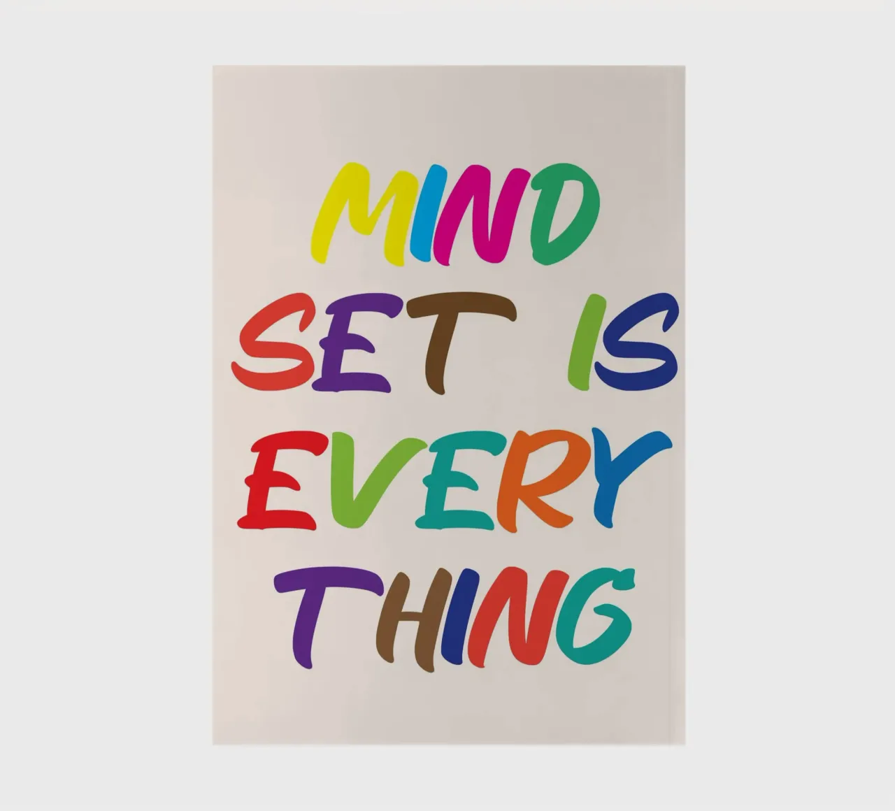 mindset is everything notebook by the gondols