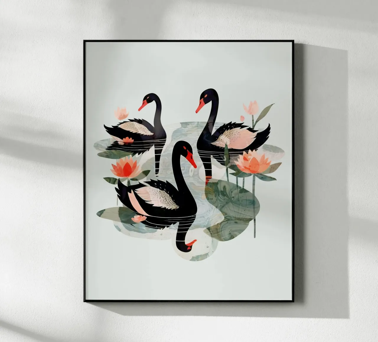 Cigni neri plexiglass da 83oranges.com