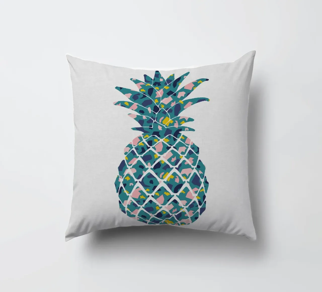 Ananas verde acqua cuscino da Orara Studio