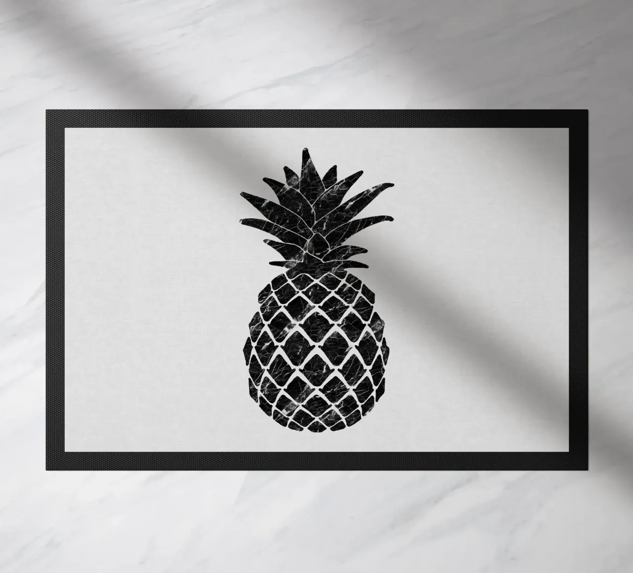 Marble Pineapple doormat by Orara Studio