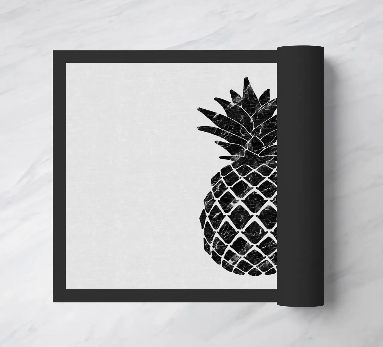 Marble Pineapple doormat by Orara Studio