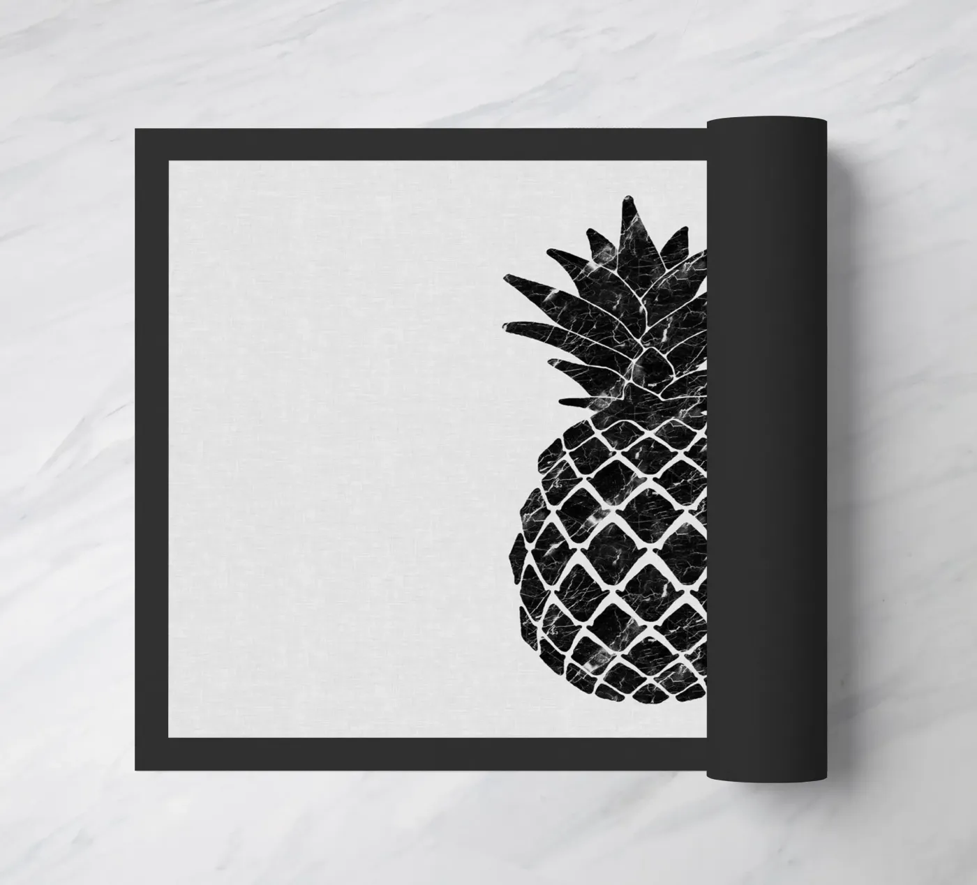 Marmorierte Ananas Fußmatte von Orara Studio