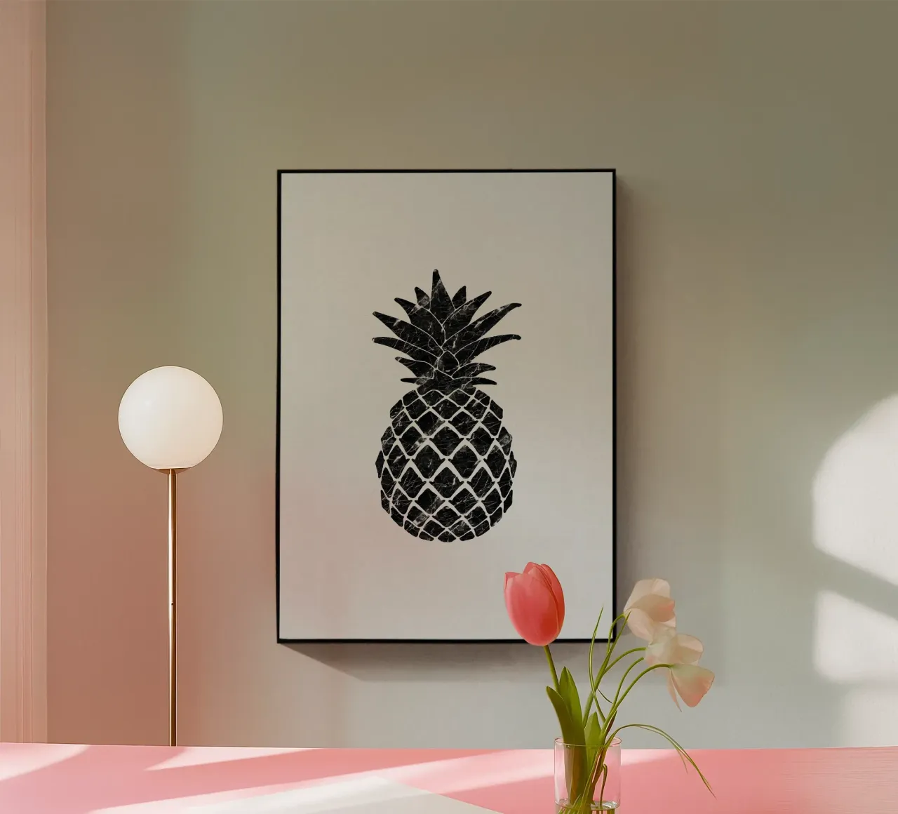 Marble Pineapple plexiglass da Orara Studio