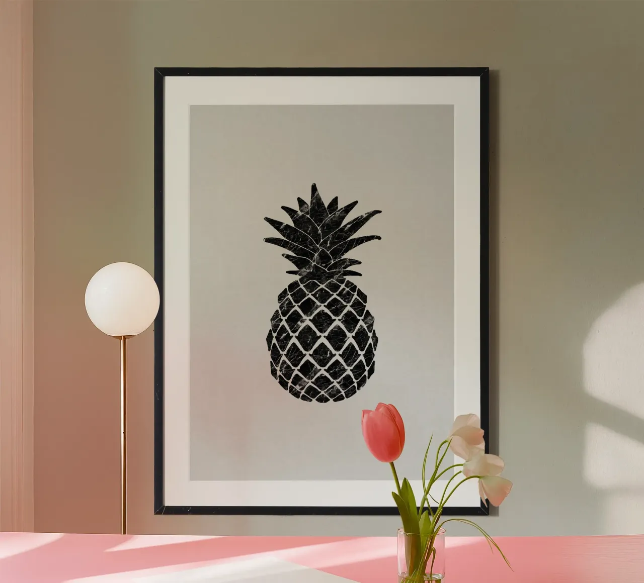 Marble Pineapple poster by Orara Studio