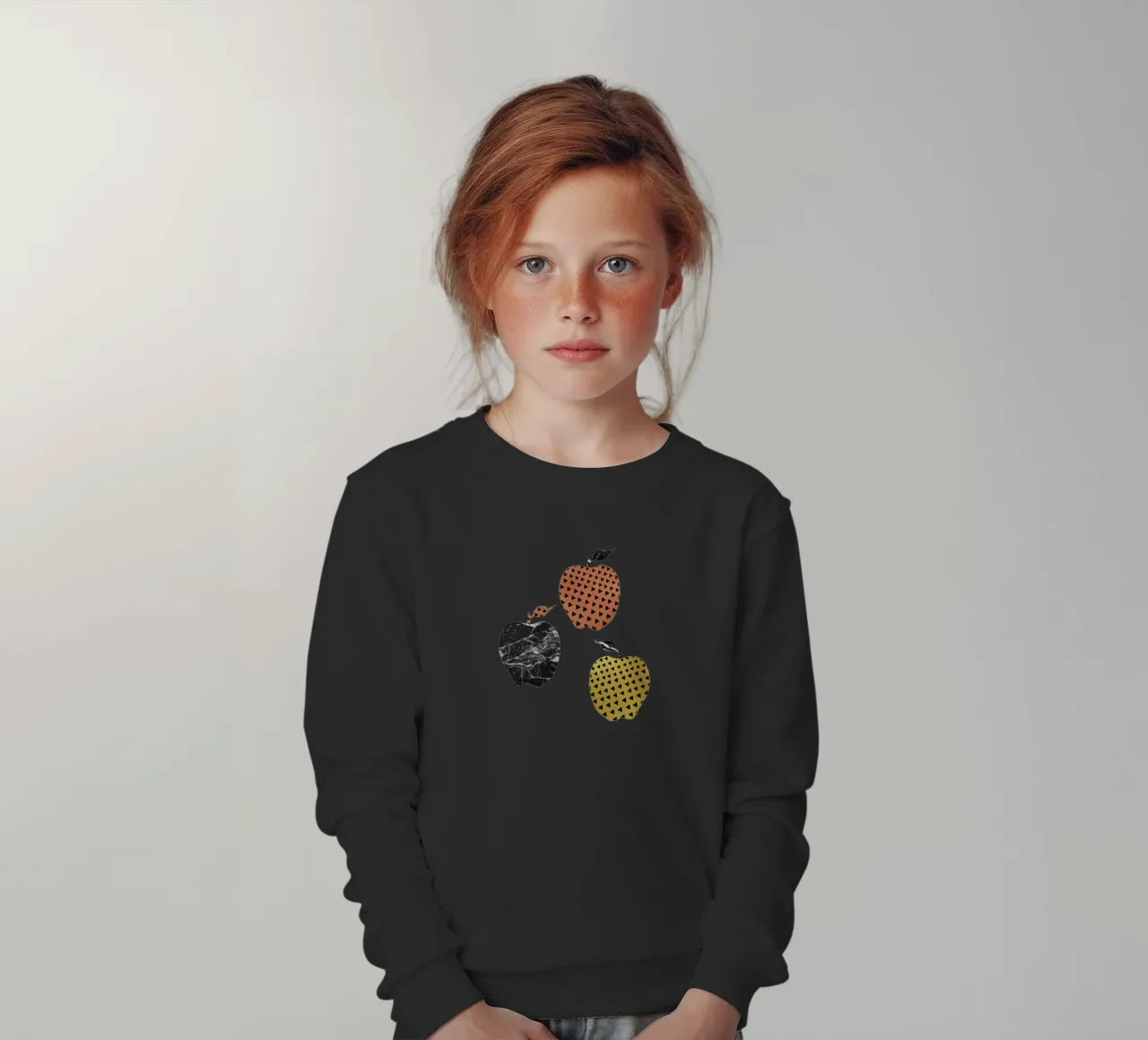 Scandi Apples felpa bambino da Orara Studio