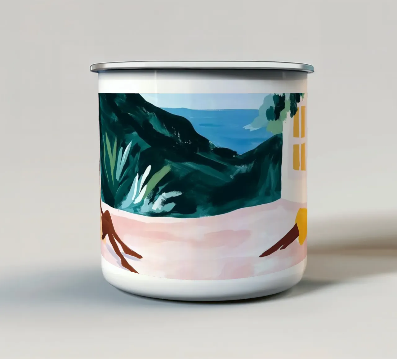 Sunset Courtyard tazza in smalto da BALIKA HOMES ART