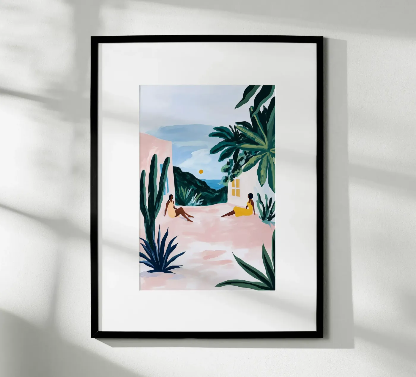 Sunset Courtyard poster da BALIKA HOMES ART