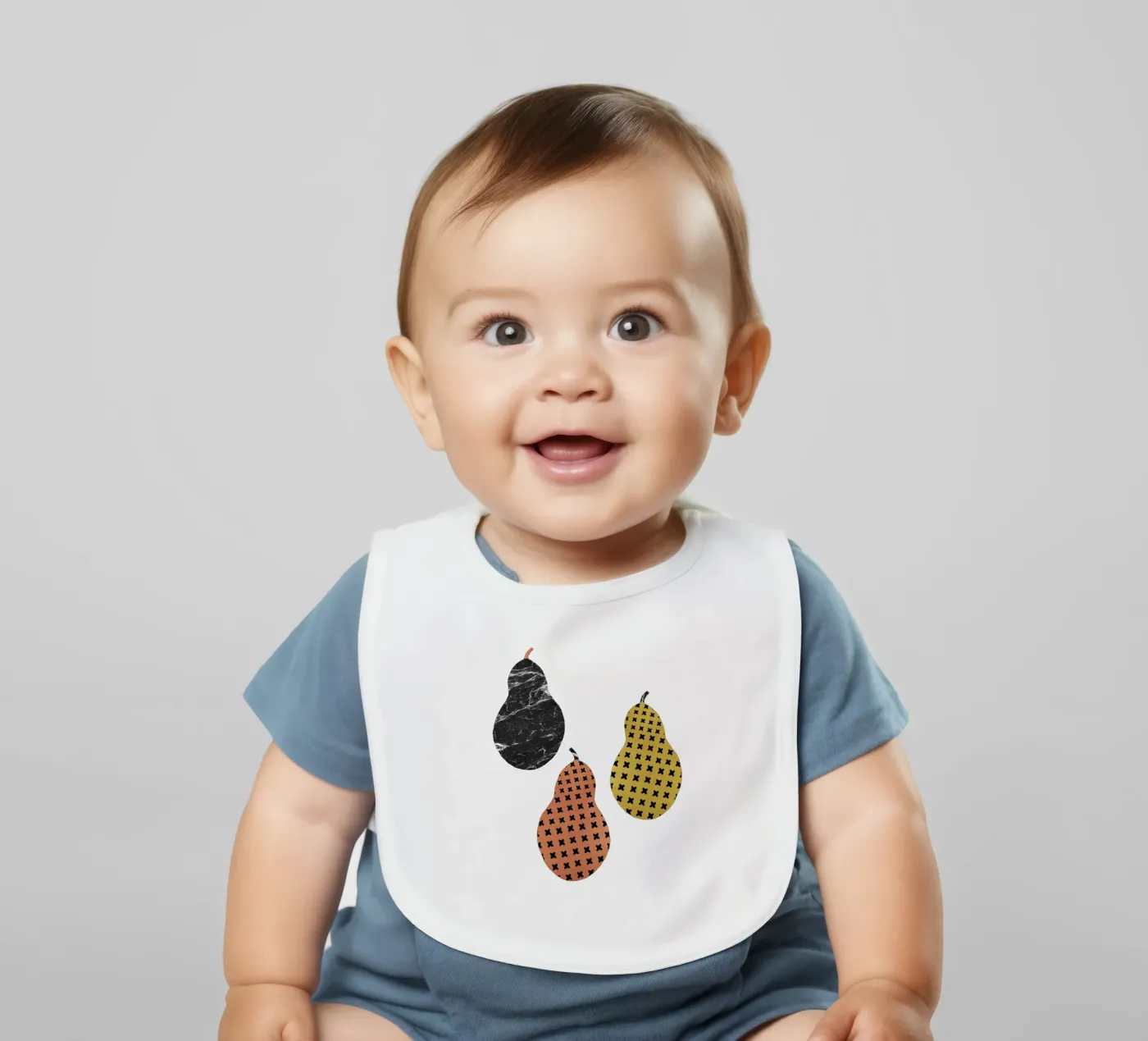 Scandi Pears Babylätzchen von Orara Studio