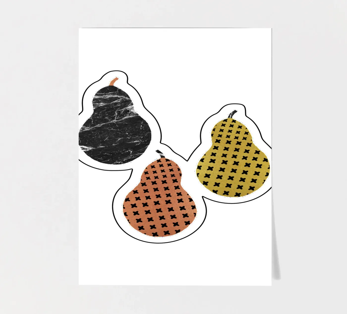 Scandi Pears sticker sheet by Orara Studio